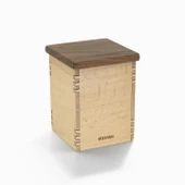 Woodsaka Mutfak İçin Sağlıklı Ahşap Saklama Kutusu - Mini Organizer - Model 1 - Gürgen & Ceviz - 1