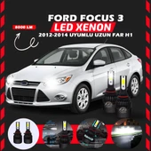 Ford Focus 3 2012-2014 Uzun Far Uyumlu Şimşek Etkili Led Xenon Light Series H1 thumbnail 6
