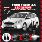 Ford Focus 3.5 2014-2018 Sis Farı Uyumlu Şimşek Etkili Led Xenon Light Series H11 thumbnail 6