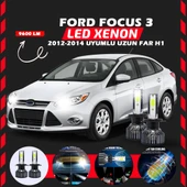Ford Focus 3 2012-2014 Uzun Far Uyumlu Şimşek Etkili Led Xenon Pro Series H1 thumbnail 7