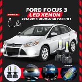 Ford Focus 3 2012-2014 Sis Farı Uyumlu Şimşek Etkili Led Xenon Pro Series H11 thumbnail 1