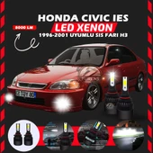 Honda Civic İES 1996-2001 Sis Farı Uyumlu Şimşek Etkili Led Xenon Light Series H3 thumbnail 6