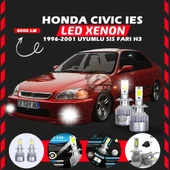 Honda Civic İES 1996-2001 Sis Farı Uyumlu Şimşek Etkili Led Xenon Performance Series H3 thumbnail 6
