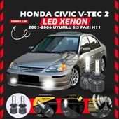 Honda Civic V-TEC 2 2001-2006 Sis Farı Uyumlu Şimşek Etkili Led Xenon Premium Series H11 thumbnail 1