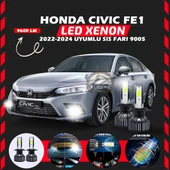 Honda Civic FE1 2022-2024 Sis Farı Uyumlu Şimşek Etkili Led Xenon Pro Series H9005 thumbnail 1