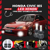 Honda Civic İES 1996-2001 Sis Farı Uyumlu Şimşek Etkili Led Xenon Premium Series H3 thumbnail 7