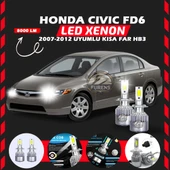 Honda Civic FD6 2007-2012 Kısa Far Uyumlu Şimşek Etkili Led Xenon Performance Series HB3 thumbnail 1