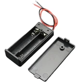 Ayt 2 li AA Kalem Pil Kapaklı Switch li Pil Yuvası Okul Deney İçin - 3