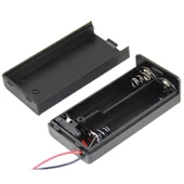 Ayt 2 li AA Kalem Pil Kapaklı Switch li Pil Yuvası Okul Deney İçin - 4