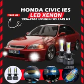 Honda Civic İES 1996-2001 Sis Farı Uyumlu Şimşek Etkili Led Xenon Pro Series H3 thumbnail 1