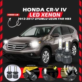 Honda CR-V 2012-2017 Uzun Far Uyumlu Şimşek Etkili Led Xenon Premium Series HB3 - 7