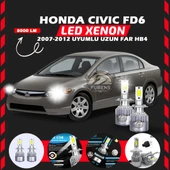 Honda Civic FD6 2007-2012 Uzun Far Uyumlu Şimşek Etkili Led Xenon Performance Series HB4 thumbnail 6