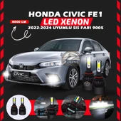 Honda Civic FE1 2022-2024 Sis Farı Uyumlu Şimşek Etkili Led Xenon Light Series H9005 thumbnail 6
