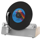 Dikey Plak Çalar LSA-071 Retro Tasarım ve Modern Dahili Hoparlörlü Bluetooth Pikap thumbnail 1