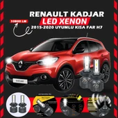Renault Kadjar 2015-2020 Kısa Far Uyumlu Şimşek Etkili Led Xenon Premium Series H7 thumbnail 7