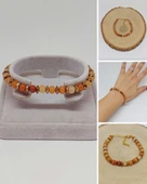 Akik Taşı Tasarım Bileklik (55922) - 1