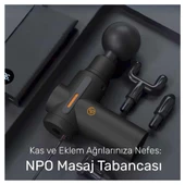 NPO NMJ17 4 Masaj Başlıklı 6 Seviyeli 3800RPM Titreşimli Type-C Şarjlı Taşınabilir Profesyonel Mini Masaj Tabancası - 4