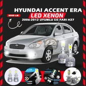 Hyundai Accent Era 2006-2012 Sis Farı Uyumlu Şimşek Etkili Led Xenon Performance Series H27 thumbnail 6