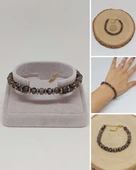 Spektrolit Taşı Tasarım Bileklik (55920) thumbnail 1