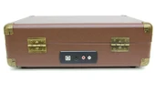 Crownwell Şarjlı Bluetoothlu Önden Hoparlörlü Çantalı Pikap Kahverengi (C0453) - 3