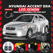 Hyundai Accent Era 2006-2012 Sis Farı Uyumlu Şimşek Etkili Led Xenon Premium Series H27 thumbnail 7