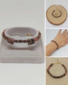 Rodonit Taşı Tasarım Bileklik (55924) thumbnail 1