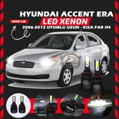 Hyundai Accent Era 2006-2012 Uzun-Kısa Far Uyumlu Şimşek Etkili Led Xenon Light Series H4 - 8