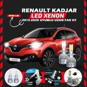 Renault Kadjar 2015-2020 Uzun Far Uyumlu Şimşek Etkili Led Xenon Performance Series H7 thumbnail 6