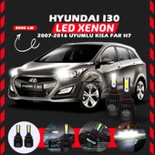 Hyundai İ30 2007-2016 Kısa Far Uyumlu Şimşek Etkili Led Xenon Light Series H7 thumbnail 1