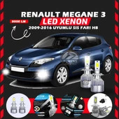 Renault Megane 3 2009-2016 Sis Farı Uyumlu Şimşek Etkili Led Xenon Performance Series H8 thumbnail 1