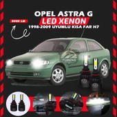 Opel Astra G 1998-2009 Kısa Far Uyumlu Şimşek Etkili Led Xenon Light Series H7 thumbnail 1