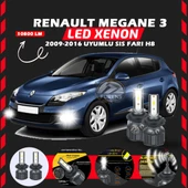 Renault Megane 3 2009-2016 Sis Farı Uyumlu Şimşek Etkili Led Xenon Premium Series H8 thumbnail 1