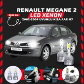Renault Megane 2 2002-2009 Kısa Far Uyumlu Şimşek Etkili Led Xenon Performance Series H7 thumbnail 1