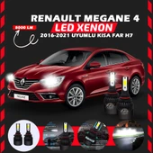 Renault Megane 4 2016-2021 Kısa Far Uyumlu Şimşek Etkili Led Xenon Light Series H7 thumbnail 1