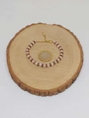 Pembe Kuvars Taşı Tasarım Bileklik (55926) thumbnail 5