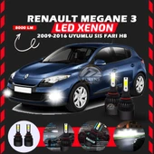 Renault Megane 3 2009-2016 Sis Farı Uyumlu Şimşek Etkili Led Xenon Light Series H8 thumbnail 6