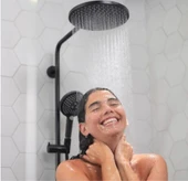 Hansgrohe Raindance Select S 240 1 Jet Termostatik Duş Kolonu - Mat Siyah 27633670 - 1