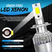 Opel Corsa C 2000-2006 Uzun Far Uyumlu Şimşek Etkili Led Xenon Performance Series H7 thumbnail 5
