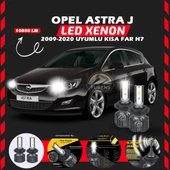 Opel Astra J 2009-2020 Kısa Far Uyumlu Şimşek Etkili Led Xenon Premium Series H7 - 7