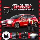 Opel Astra K 2015-2023 Kısa Far Uyumlu Şimşek Etkili Led Xenon Light Series H7 thumbnail 1