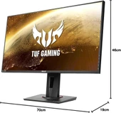 Asus TUF Gaming VG279QM 27" 1 ms Full HD Pivot IPS 280 Hz Oyuncu Monitörü Teşhir thumbnail 2