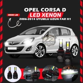 Opel Corsa D 2006-2014 Uzun Far Uyumlu Şimşek Etkili Led Xenon Light Series H1 thumbnail 1