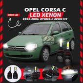 Opel Corsa C 2000-2006 Uzun Far Uyumlu Şimşek Etkili Led Xenon Light Series H7 thumbnail 6