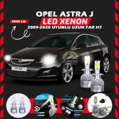 Opel Astra J 2009-2020 Uzun Far Uyumlu Şimşek Etkili Led Xenon Performance Series H7 thumbnail 6