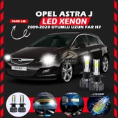 Opel Astra J 2009-2020 Uzun Far Uyumlu Şimşek Etkili Led Xenon Pro Series H7 thumbnail 7