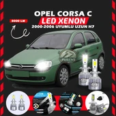 Opel Corsa C 2000-2006 Uzun Far Uyumlu Şimşek Etkili Led Xenon Performance Series H7 thumbnail 6