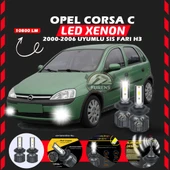 Opel Corsa C 2000-2006 Sis Farı Uyumlu Şimşek Etkili Led Xenon Premium Series H3 thumbnail 7