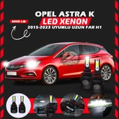 Opel Astra K 2015-2023 Uzun Far Uyumlu Şimşek Etkili Led Xenon Light Series H1 thumbnail 6