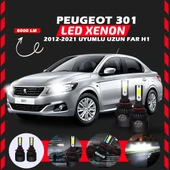 Peugeot 301 2012-2021 Uzun Far Uyumlu Şimşek Etkili Led Xenon Light Series H1 thumbnail 6