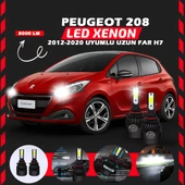 Peugeot 208 2012-2020 Uzun Far Uyumlu Şimşek Etkili Led Xenon Light Series H7 thumbnail 1